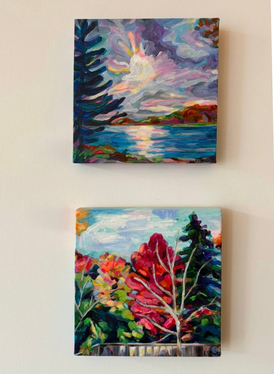 My Fall View, 12" x 12"