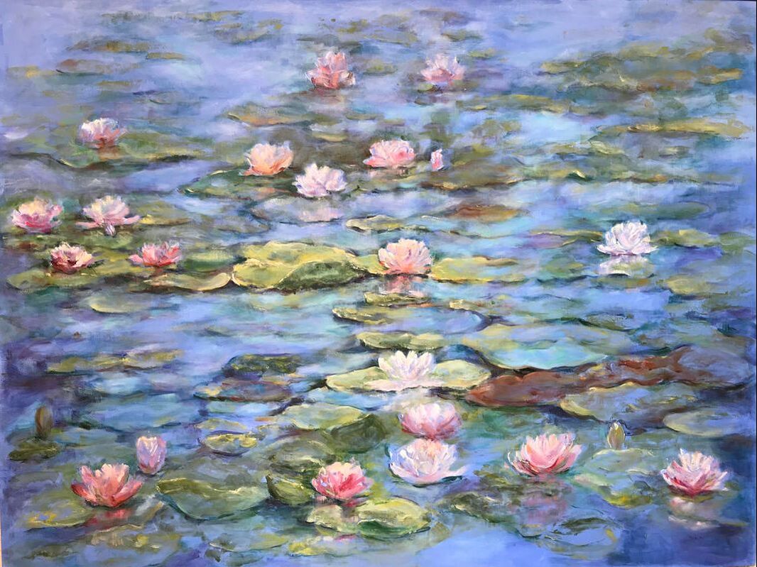 Water Lilies In Bloom