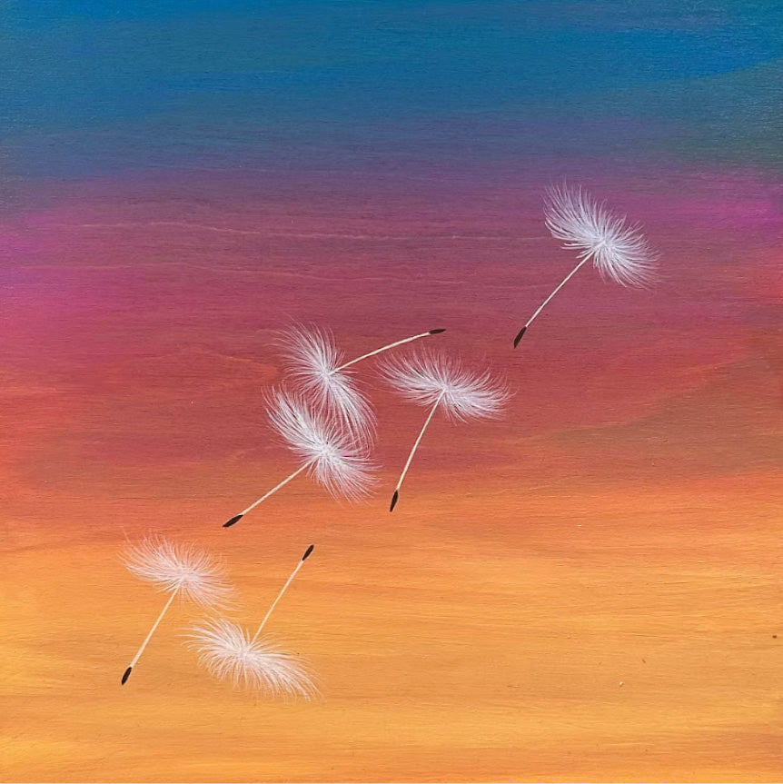 Sunset Wishes, 12" x 12"