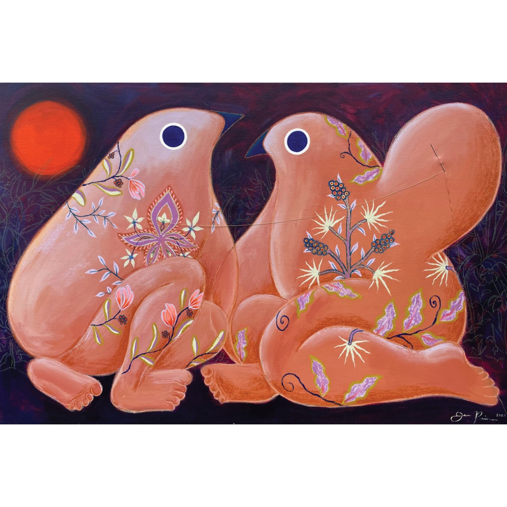 Jen Prior "Child Of Immigrant" Falk Abstract Canadian Artist 