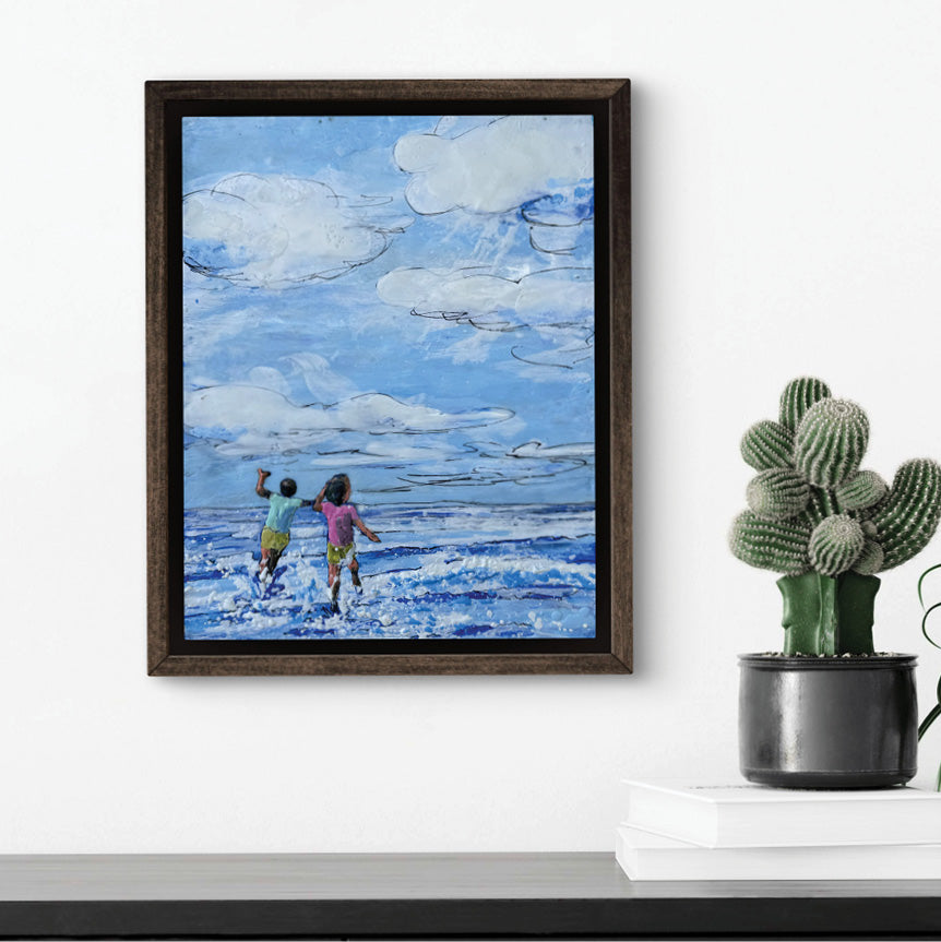 Cerulean Splash, 14" x 11"