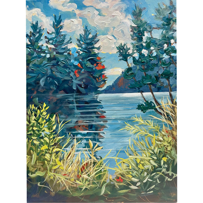 Turtle Lake, 24" x 18"