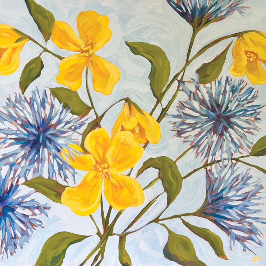 What’s Up Buttercup, 36" x 36"