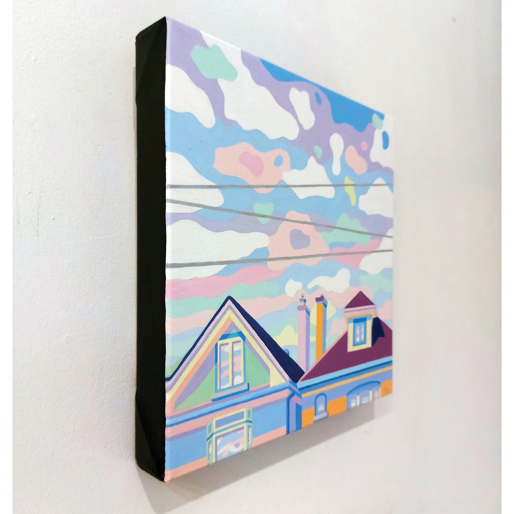 Jodi Kitto-Ward "Dwellings 8" abstract landscape painting Canadian Artist